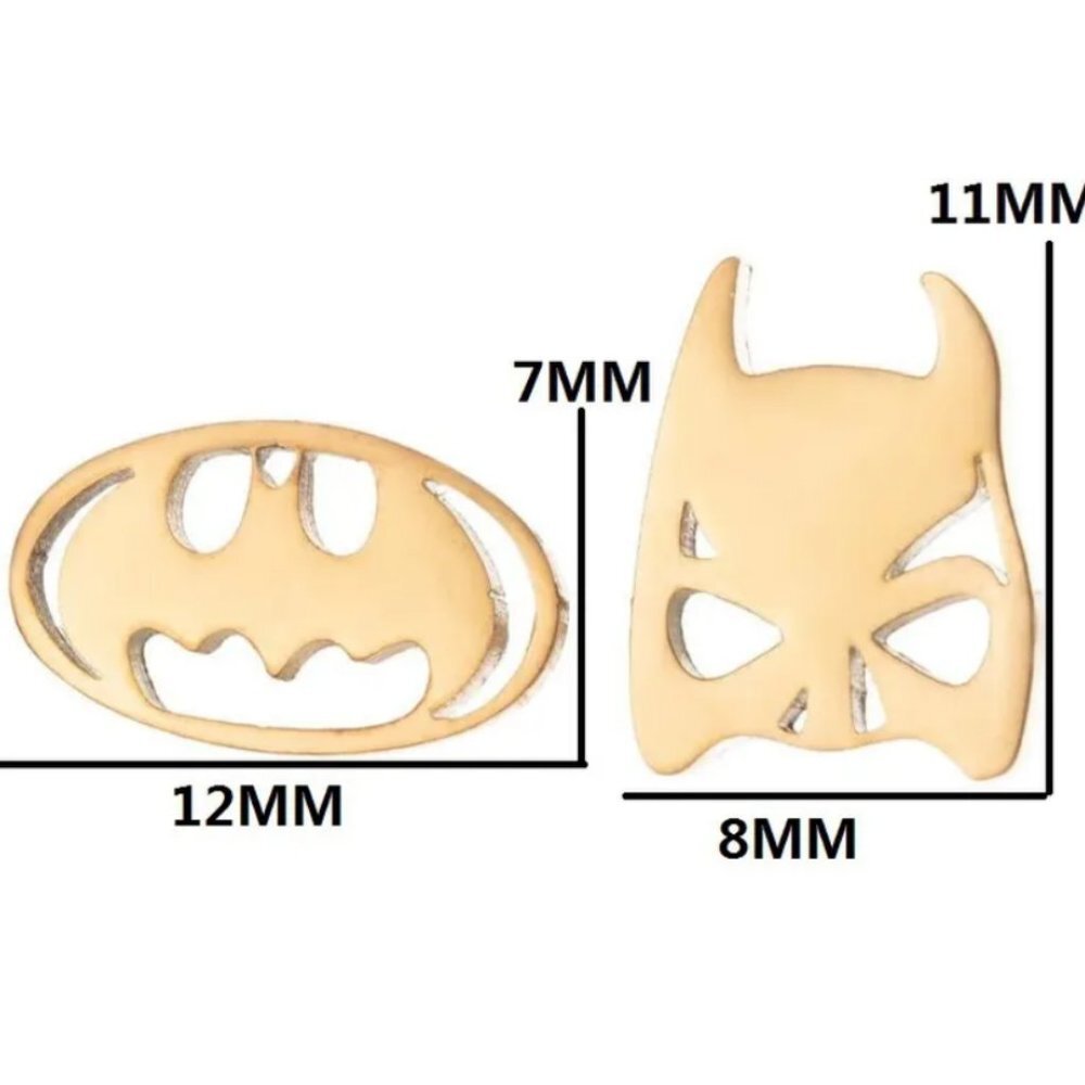 Batman Earrings GOLD (24)